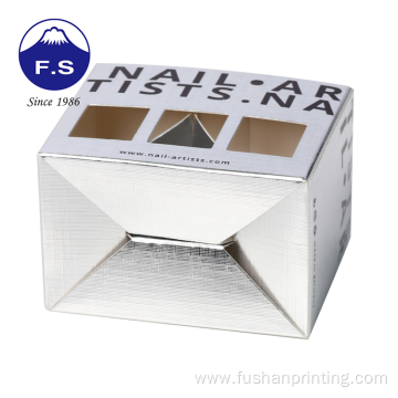 Cardboard beauty display nail polish packaging box